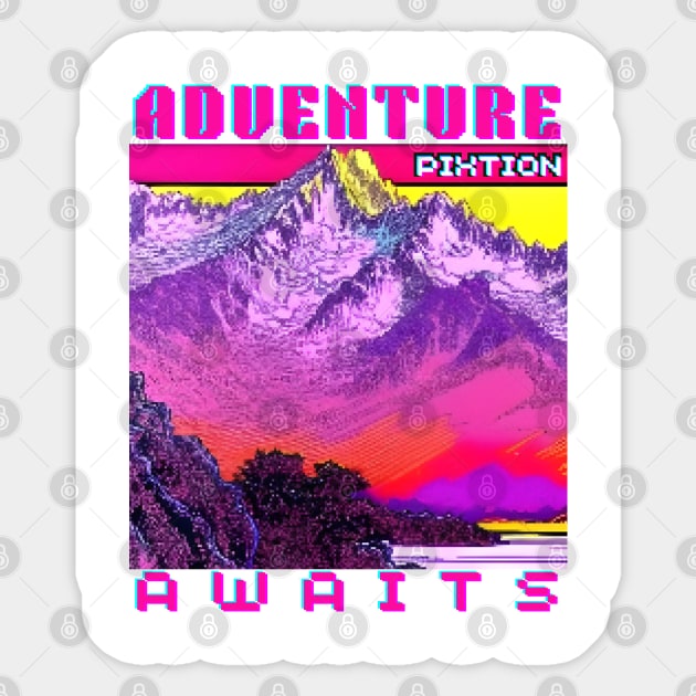 outdoor adventures "adventure awaits" Sticker by pixtion